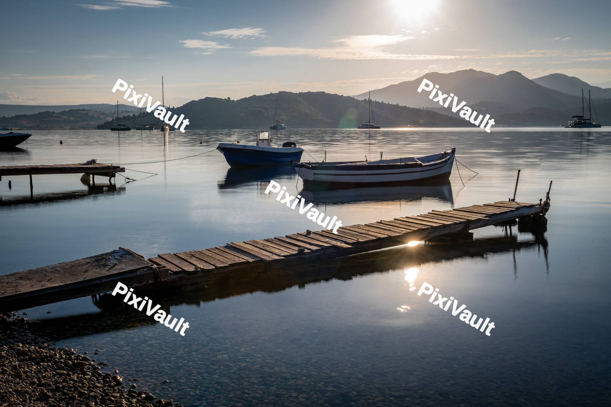 Fishing boats in the bay